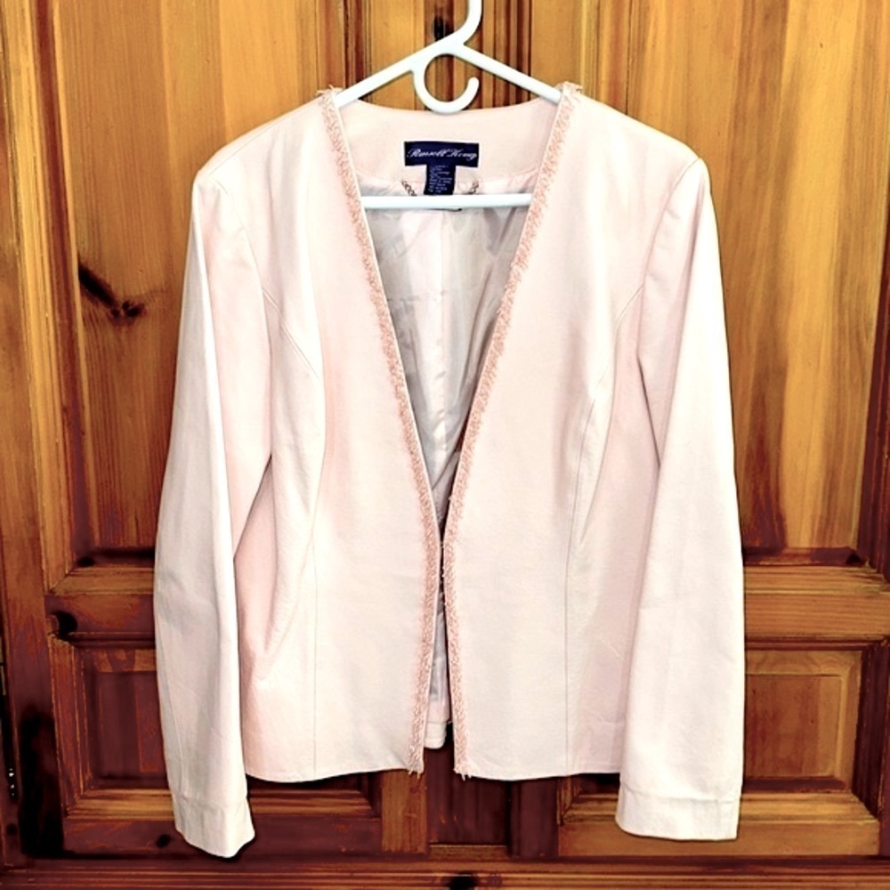 Russell Kemp Pink Leather Jacket